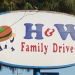 Sign of H & W Family Drive-In
