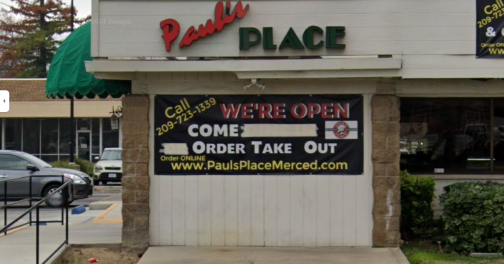 Paul's Place Restaurant & Bakery, Merced Ca Places to Eat