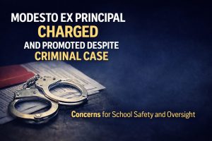 Modesto ex principal charged and promoted despite criminal case graphic