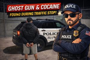 “Madera traffic stop graphic referencing ghost gun, cocaine and ski mask”