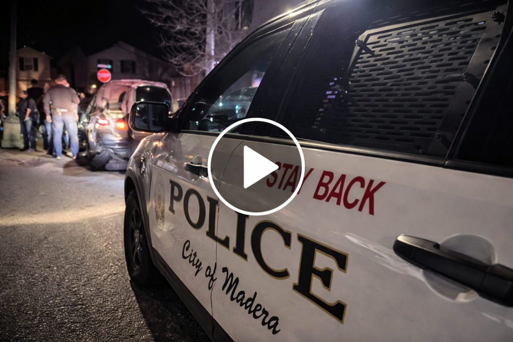 watch video of madera police arresting, because ghost gun and cocaine found