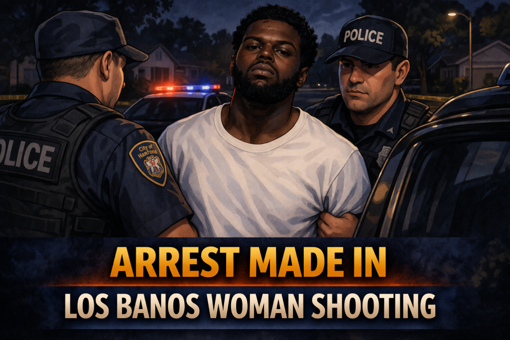 Cartoony crime-scene image for Hanford shooting that killed Sully Elizabeth Cortez Neri of Los Banos