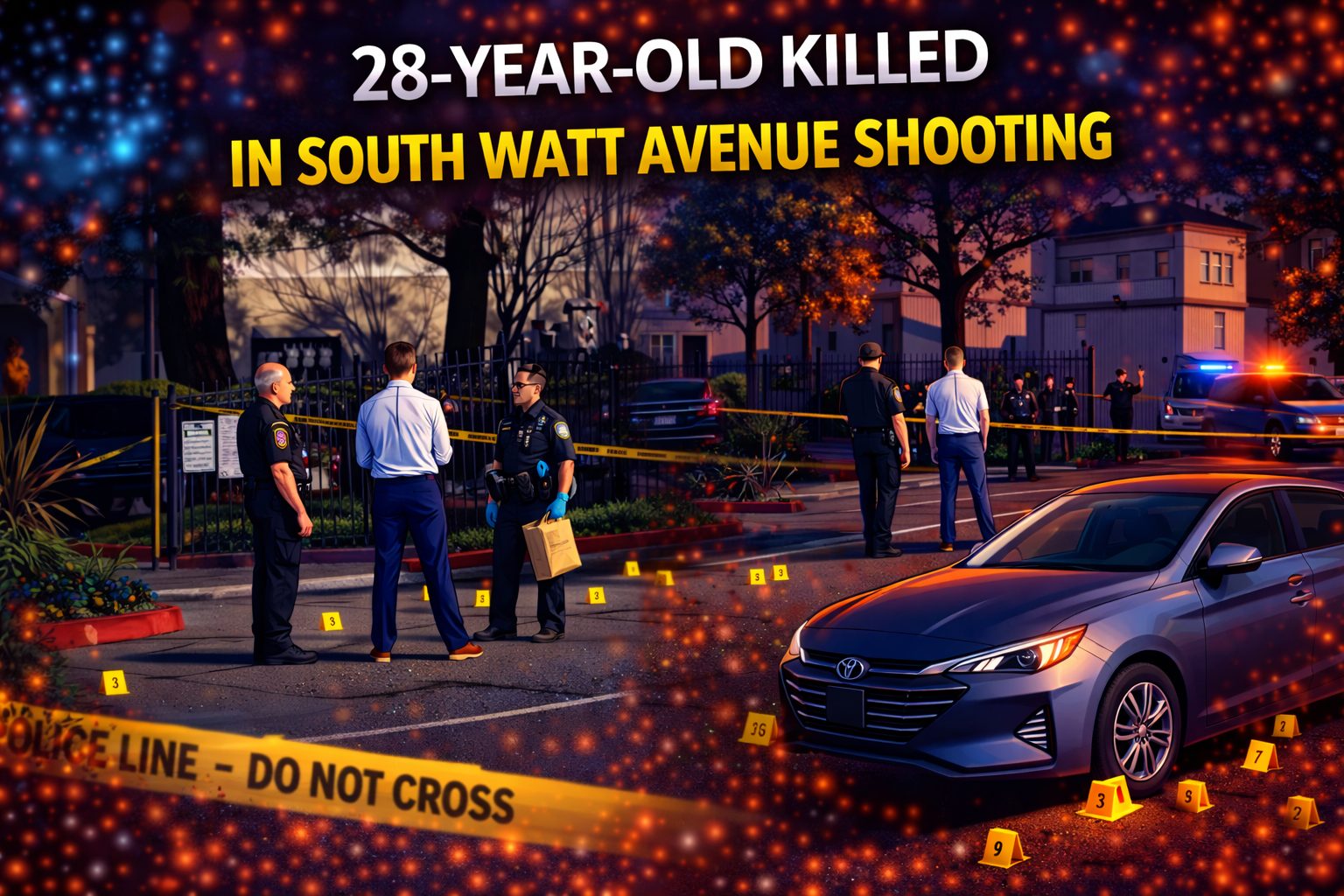 Scene tied to the deadly South Watt Avenue shooting investigation in Sacramento County