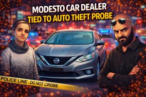 Recovered stolen vehicles in a Modesto-area auto theft investigation