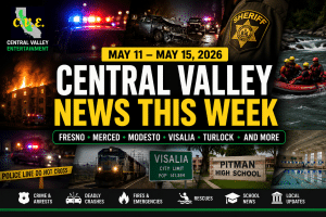 Central Valley news this week featuring Fresno deputy arrest, Visalia crash, Los Banos gun case, Merced fire and Modesto school emergency