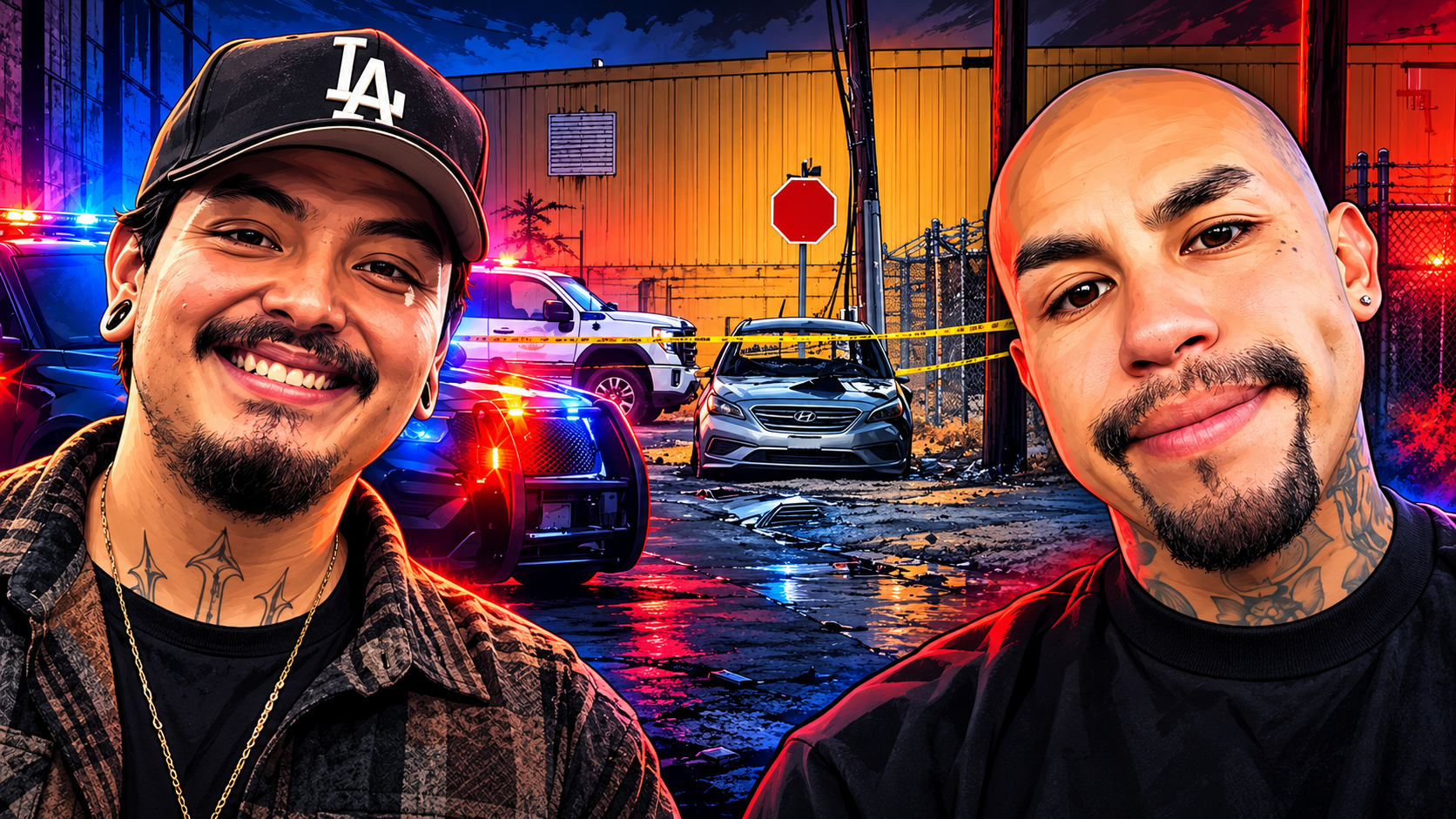 Illustration representing the October 2, 2026, Porterville double homicide investigation involving two Bakersfield men.